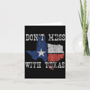 Don't Mess With Vintage Texas Longhorn Lone Star S Card