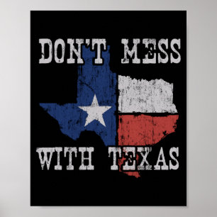 Don't Mess With Vintage Texas Longhorn Lone Star S Poster
