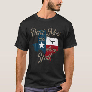 Don't Mess With Vintage Texas Pride Longhorn Lone T-Shirt