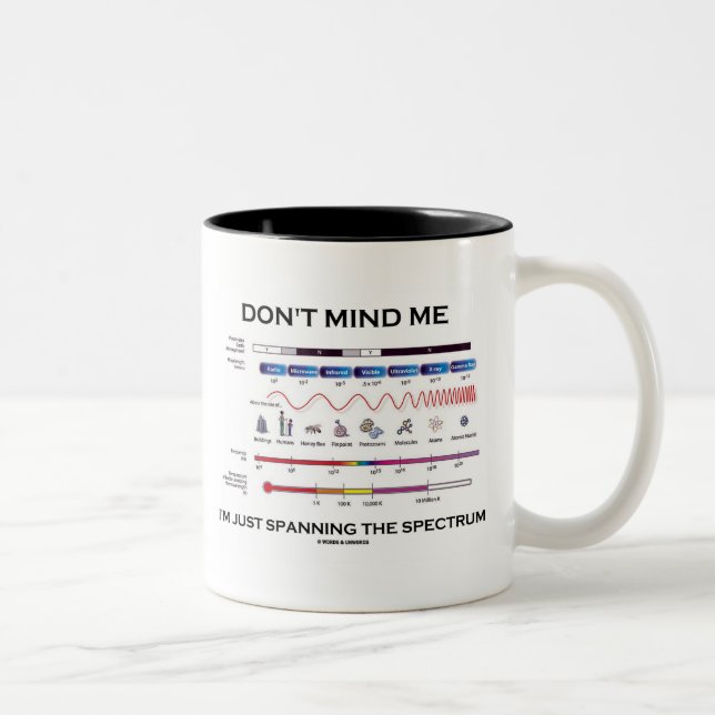 Don't Mind Me I'm Spanning The Spectrum Two-Tone Coffee Mug (Right)