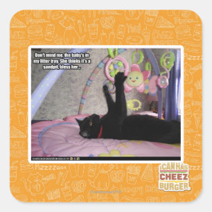 Don't Mind Me Square Sticker