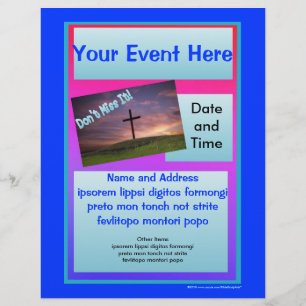 Don't Miss It Flyer - Blue