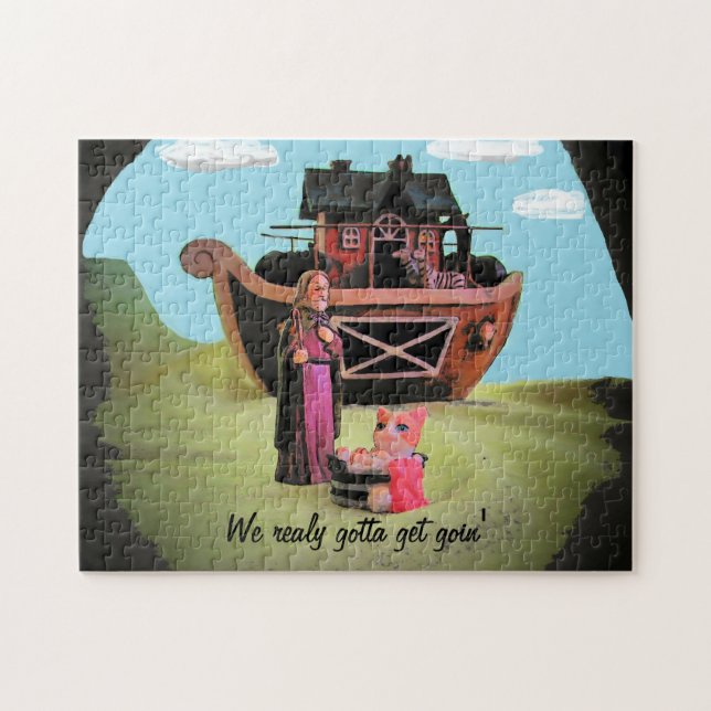 Don't miss the boat jigsaw puzzle (Horizontal)