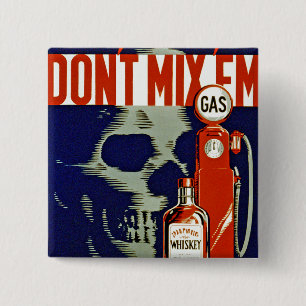 Don't Mix 'Em 15 Cm Square Badge