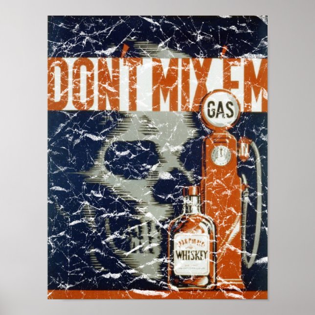 Don't Mix 'Em - 1936 - distressed Poster (Front)