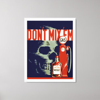 Don't Mix 'Em - L Canvas Print