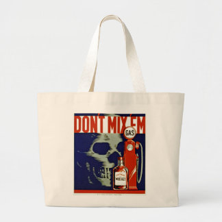 Don't Mix 'Em Large Tote Bag