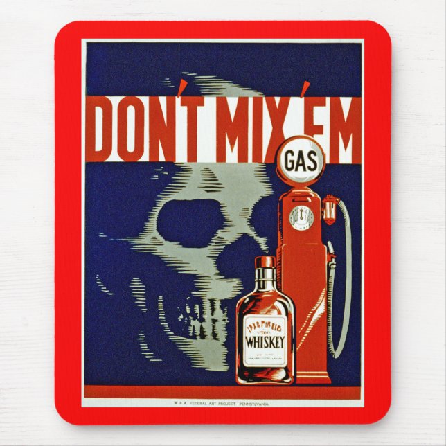 Don't Mix 'Em Mouse Mat (Front)