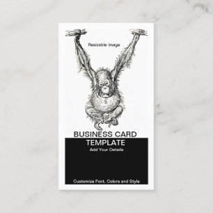 Don't Monkey Around Young Ape Business Card