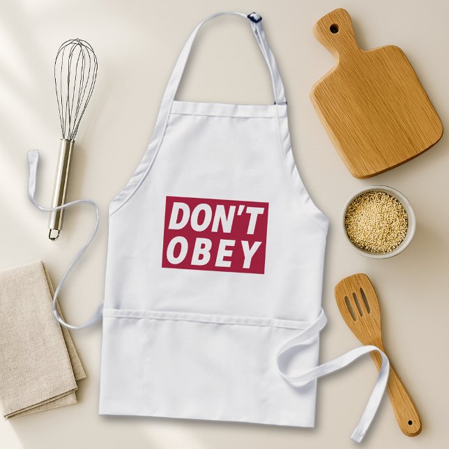 Don't Obey Portland Frog Protest Standard Apron (Creator Uploaded)