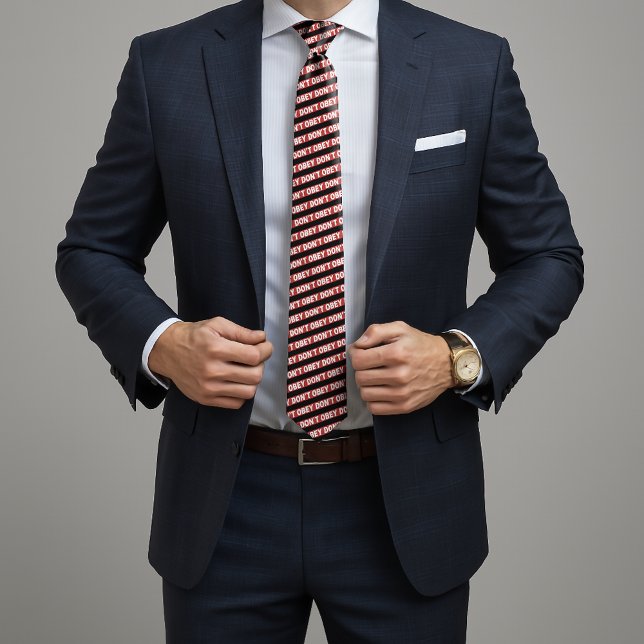 Don't Obey Portland Frog Protest Tie (Creator Uploaded)