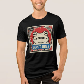 Don't Obey Portland Frog Protest Tri-Blend Shirt