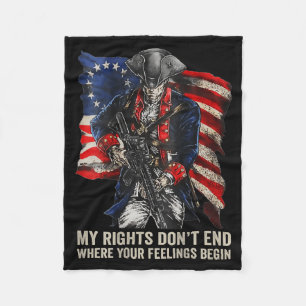 Don't On 2nd Amendment Gun Rights Usa Fleece Blanket