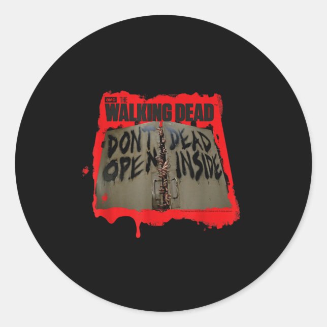 Don't Open Dead Inside  Classic Round Sticker (Front)