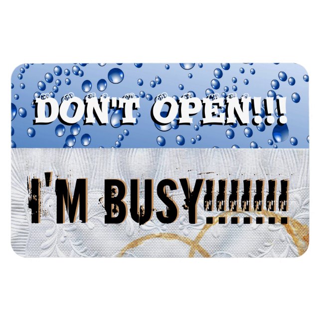 Don't Open Dishwasher Large Vinyl Magnet (Horizontal)