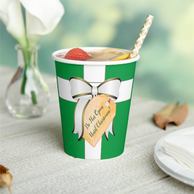 Don't Open Until Christmas Paper cup (Insitu)