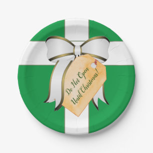 Don't Open Until Christmas Paper Plate