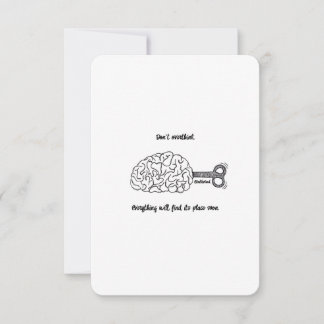 Don't Overthink, It's Okay - Flat Card