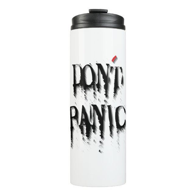 Don't Panic.b Thermal Tumbler (Front)