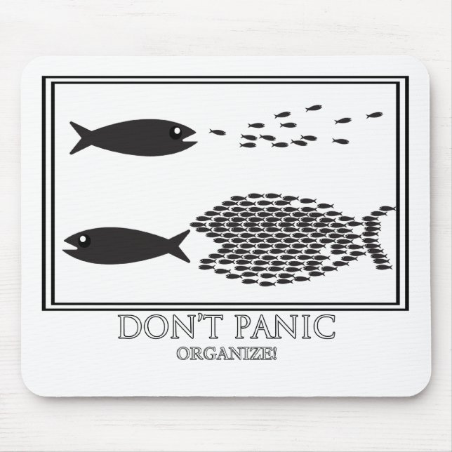 Dont' Panic be Organise! Mouse Mat (Front)