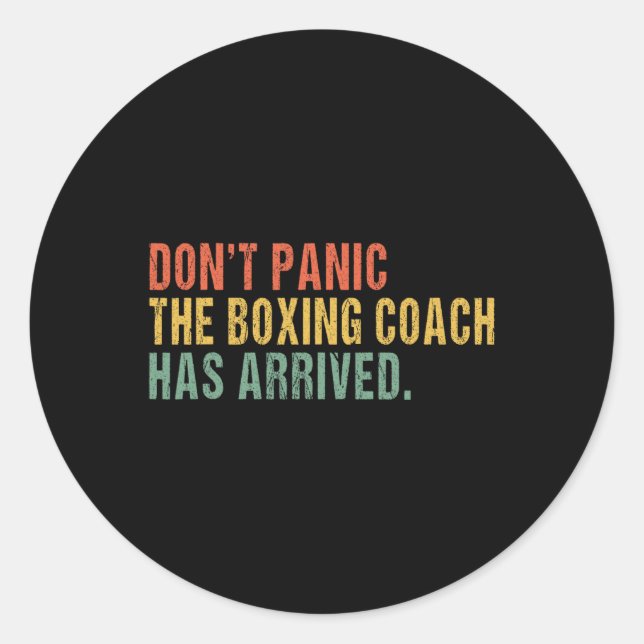 Don't Panic  Classic Round Sticker (Front)