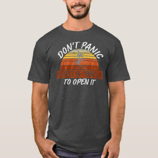 Dont Panic Funny Skydiving T-Shirt