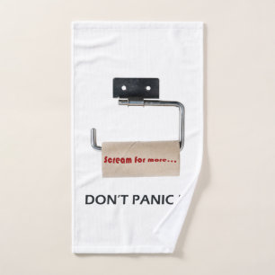 Don't panic! hand towel