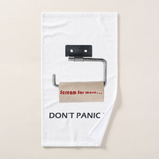 Don't panic! hand towel