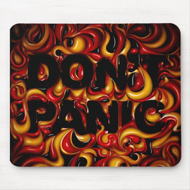 don't panic mouse mat (Front)