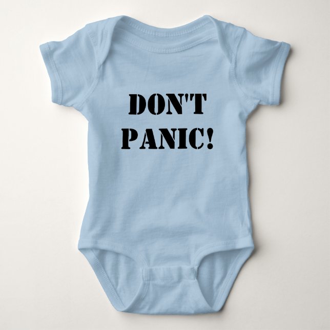 Don't Panic! Onsie Baby Bodysuit (Front)