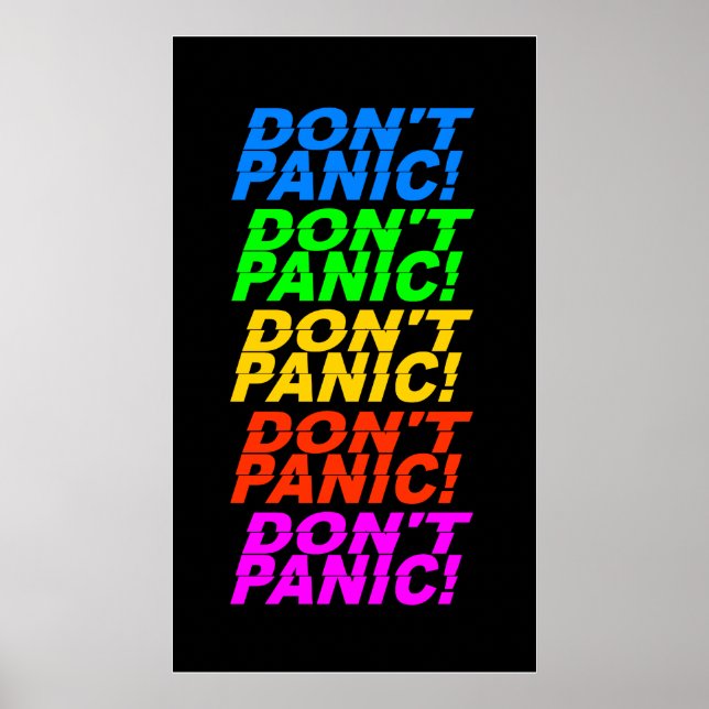 Don't Panic! poster (Front)
