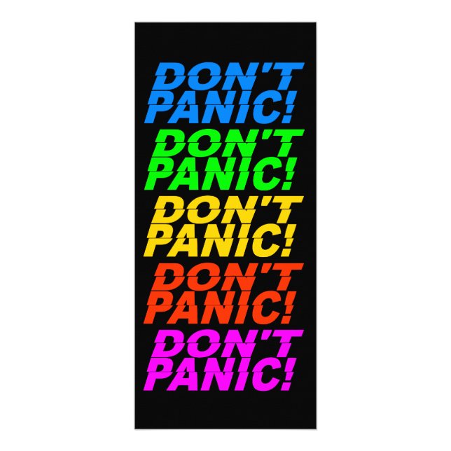 Don't Panic! rack card (Front)