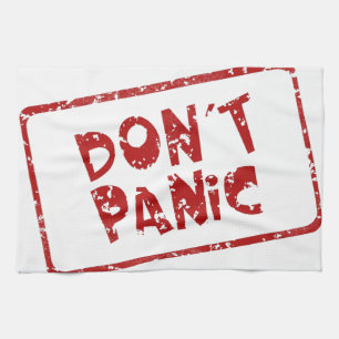 Don't Panic Tea Towel