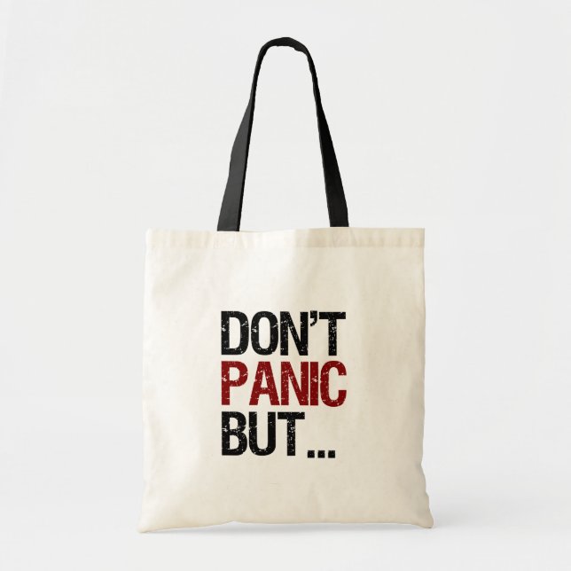 Don't Panic Tote Bag (Front)