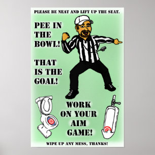 Don't Pee on the Seat poster for men boys