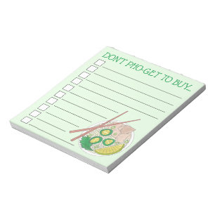 Don't Pho-Get (Forget) Vietnamese Food To Do List Notepad