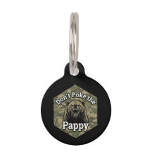 Don't Poke the Pappy Funny Rugged Grizzly Bear 