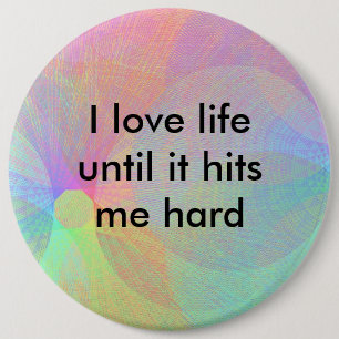 Don't push my buttons!!! 6 cm round badge