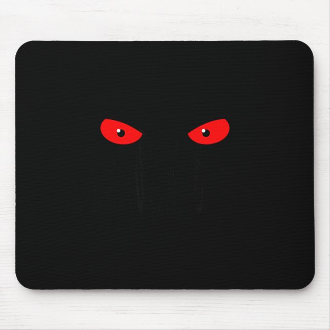 Don't Push My Buttons_ Red Eyes _ Sarcastic Attitu Mouse Mat (Front)