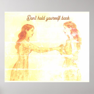 Don't Push the Real You Away and Disappear Wall Poster