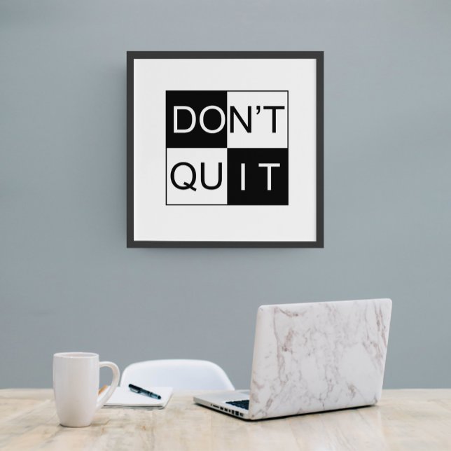 Don't Quit Do It unframed Poster (Creator Uploaded)
