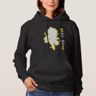 Don't Quit Motivational quote, fitness & gym worko Hoodie