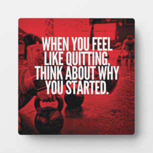 Don't Quit - Workout Motivational Plaque