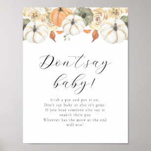 Don't Say Baby Game Sign