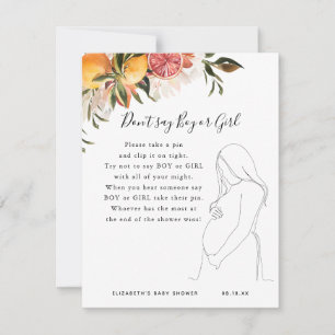 Don't Say Boy Or Girl   Baby Shower Game