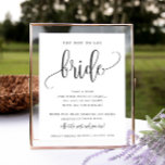 Don't Say Bride Shower Game Minimalist Calligraphy Poster<br><div class="desc">This easy shower game sign features a script heading and your custom text.    Use the template form to add your personalisation and to change any of the text</div>