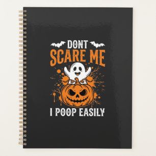 Don't Scare Me Halloween Ghost Pumpkin Design Planner