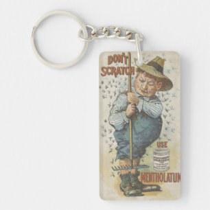 Don't Scratch Use Mentholatum Ephemera Keychain