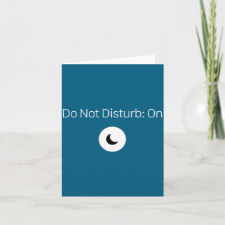 Don't Shirt Don' Disturb Antisocial Introvert Card