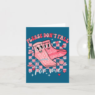 Don't Shirt Nurse Valentine Non Slip Socks Card